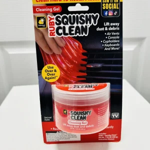 Ruby Squishy Clean CLEANING GEL lift away Dust & debris.
